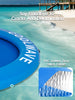 Inflatable Water Hammock 8ft, Blue/Pink