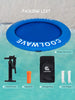 Inflatable Water Hammock 8ft, Blue/Pink