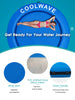 Inflatable Water Hammock 8ft, Blue/Pink