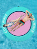 COOLWAVE Inflatable Water Hammock Floating Dock, Inflatable Raft for Family and Friends, Float Ring for Parties, Fits Multiple People, 8'x8'