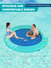 COOLWAVE Inflatable Water Hammock Floating Dock, Inflatable Raft for Family and Friends, Float Ring for Parties, Fits Multiple People, 8'x8'
